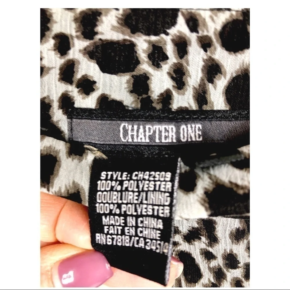 CHAPTER ONE ANIMAL PRINT TIERED SKIRT (0952)